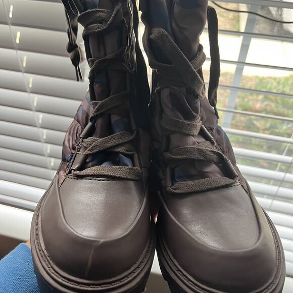 NEW Steve Madden Pieper Boots Women's 6.5 Camo Chunky Platform Water Resistant - Picture 4 of 13